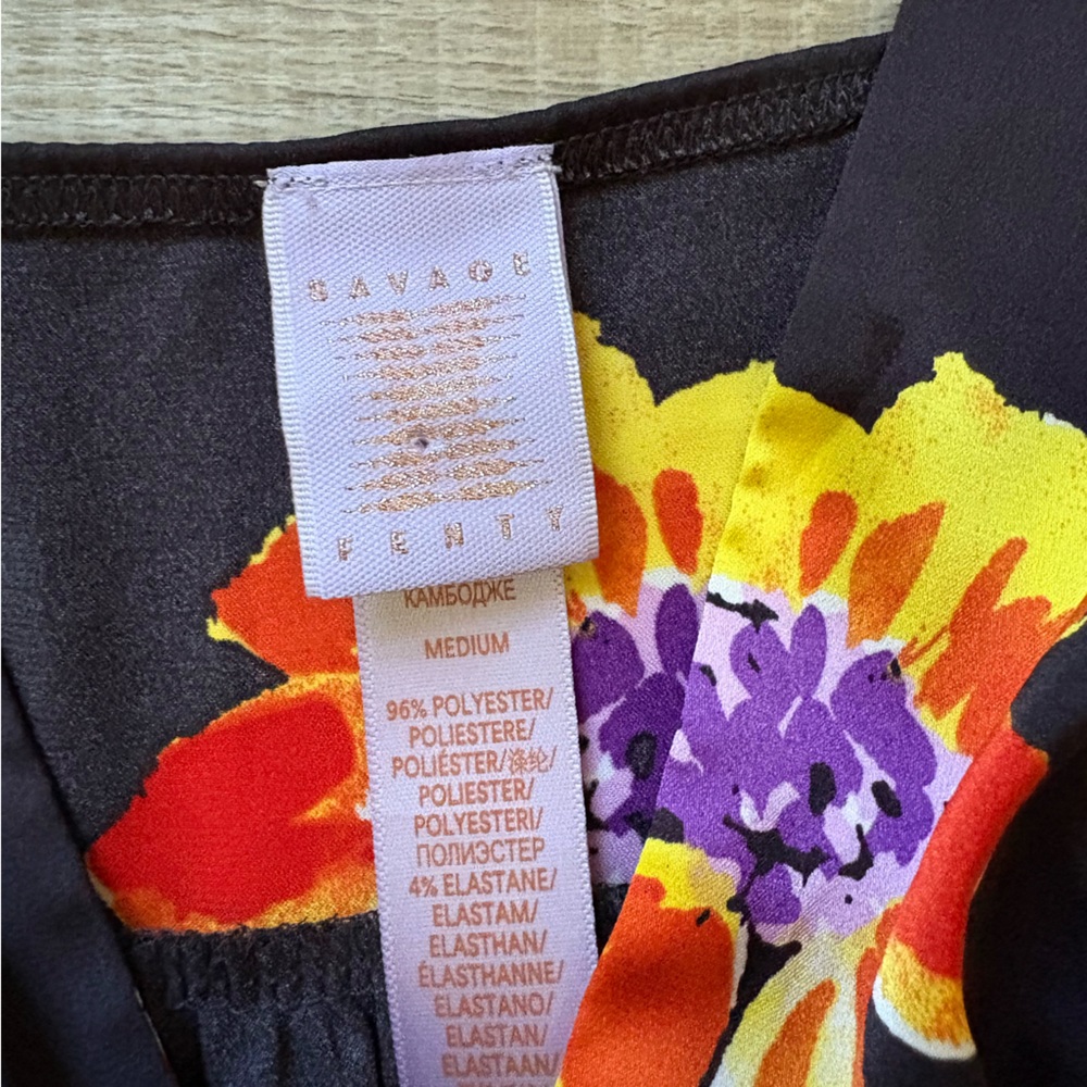 Savage x FENTY Satin Floral Sleep Cami - Picture 3 of 6